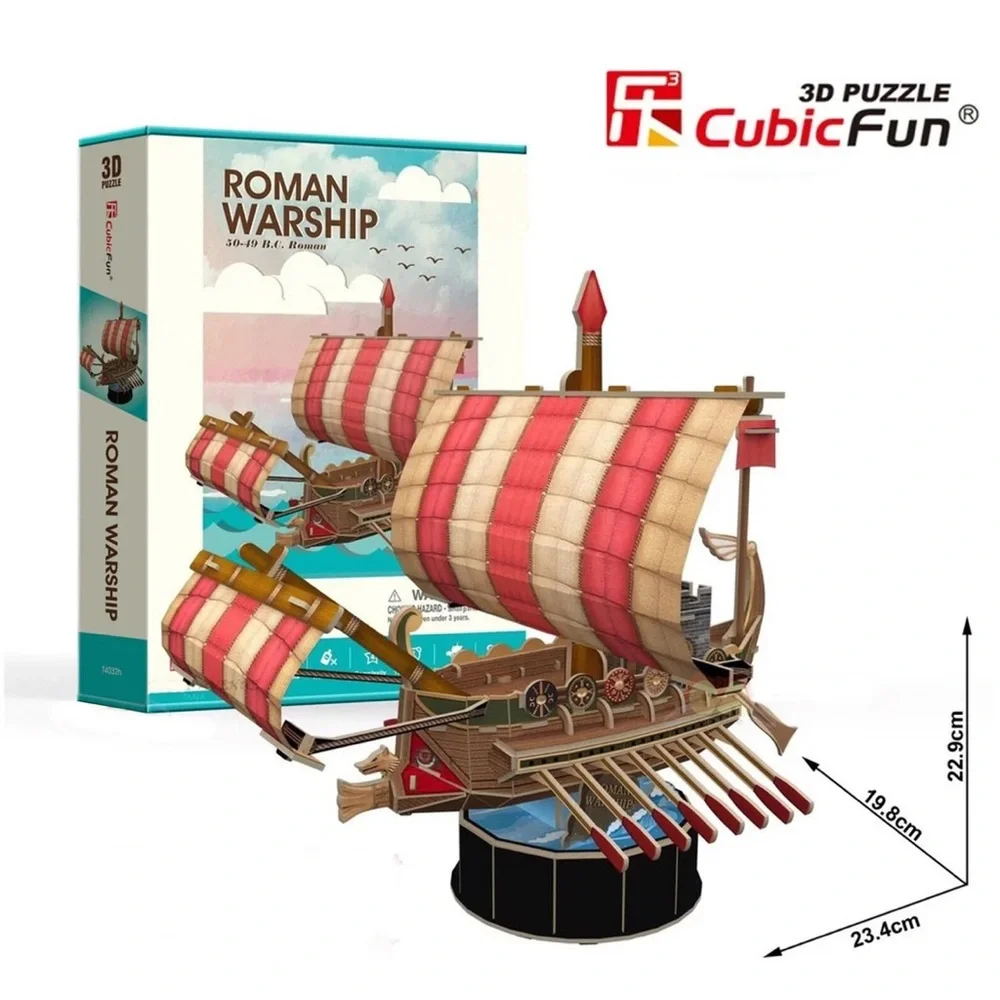 CubicFun Roman Warship Building Set